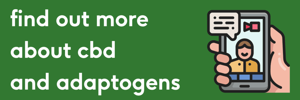 find out more about cbd and adaptogens - educate banner
